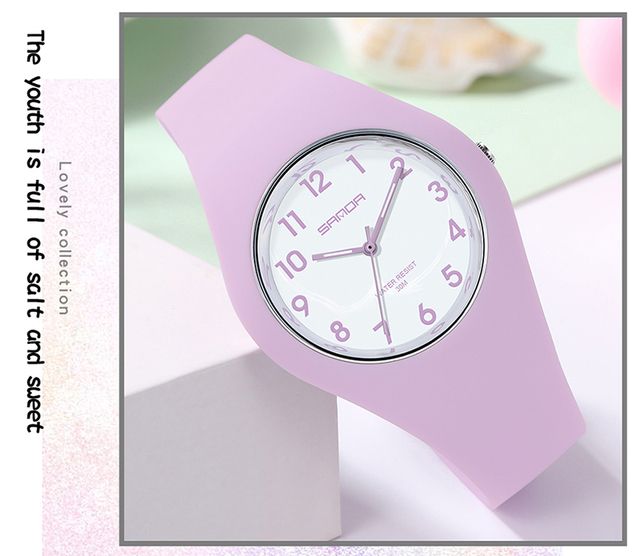 Różowy zegarek damska marka zegarki kwarcowe wodoodporne 30M Relogio Feminino - Wianko - 16