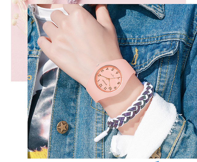 Różowy zegarek damska marka zegarki kwarcowe wodoodporne 30M Relogio Feminino - Wianko - 12