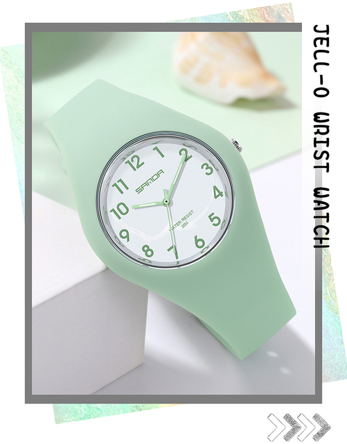 Różowy zegarek damska marka zegarki kwarcowe wodoodporne 30M Relogio Feminino - Wianko - 2