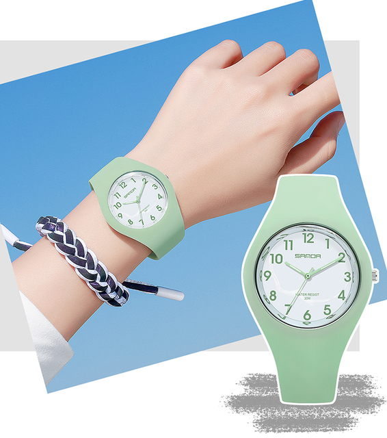 Różowy zegarek damska marka zegarki kwarcowe wodoodporne 30M Relogio Feminino - Wianko - 13