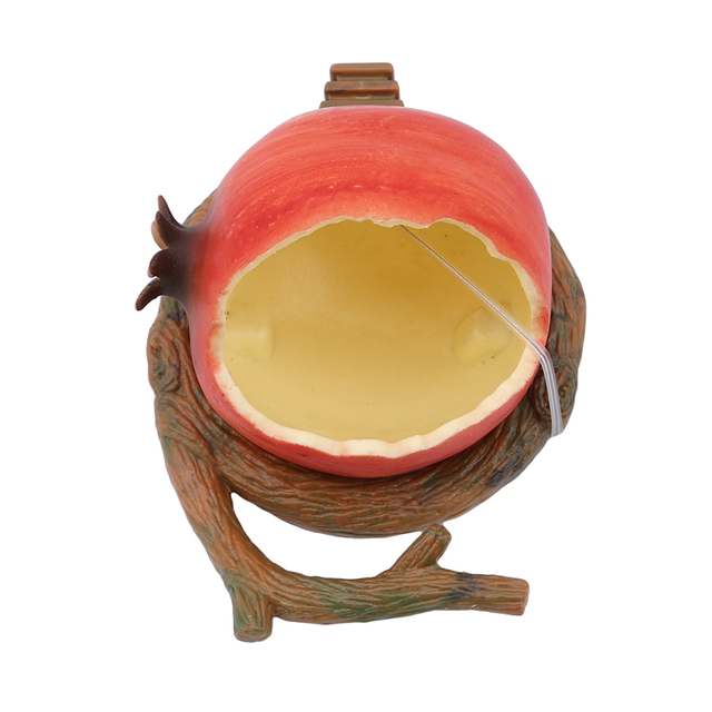 Dozownik pokarmu dla papug w kształcie śmiesznych owoców - pomarańczowy granat - Wianko - 9