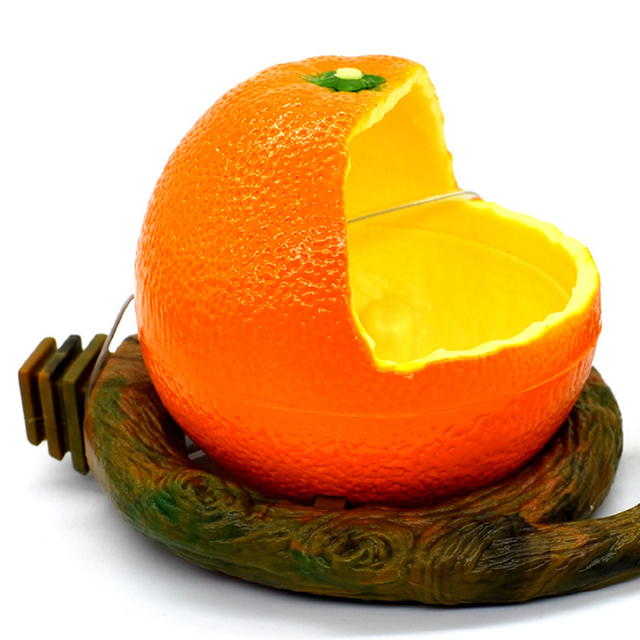 Dozownik pokarmu dla papug w kształcie śmiesznych owoców - pomarańczowy granat - Wianko - 17