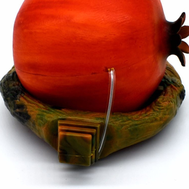 Dozownik pokarmu dla papug w kształcie śmiesznych owoców - pomarańczowy granat - Wianko - 18