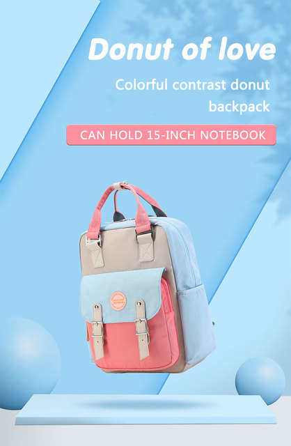 TINYAT Plecak szkolny dla dziewczyny z miejscem na laptopa - młodzieżowy, modny, pojemny - Wianko - 2
