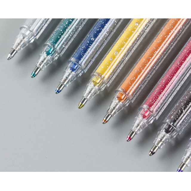 Kolorowe pióra zakreślacze Flash Marker - 8 kolorów, zmiana koloru, musujące efekty, idealne do sztuki scrapbookingu - Wianko - 13