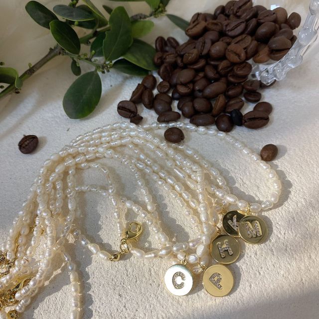 Słodkowodny naszyjnik z nieregularnymi perłami do obojczyka - łańcuszek dla kobiet - Wianko - 4
