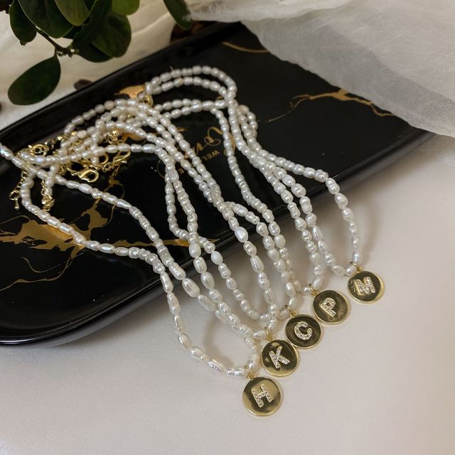 Słodkowodny naszyjnik z nieregularnymi perłami do obojczyka - łańcuszek dla kobiet - Wianko - 7