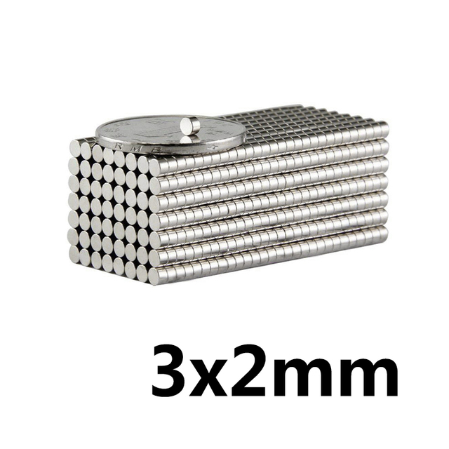 Magnesy neodymowe 3x2mm N35 - pakiet 100-300 sztuk - Wianko - 1