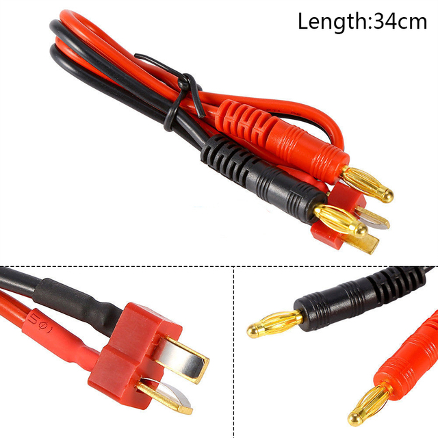 Złącze RC kabel T z wtyczką RC do ładowania baterii 4mm złączem bananowym dla ładowarek IMAXs B6 B6AC B8 - Wianko - 4