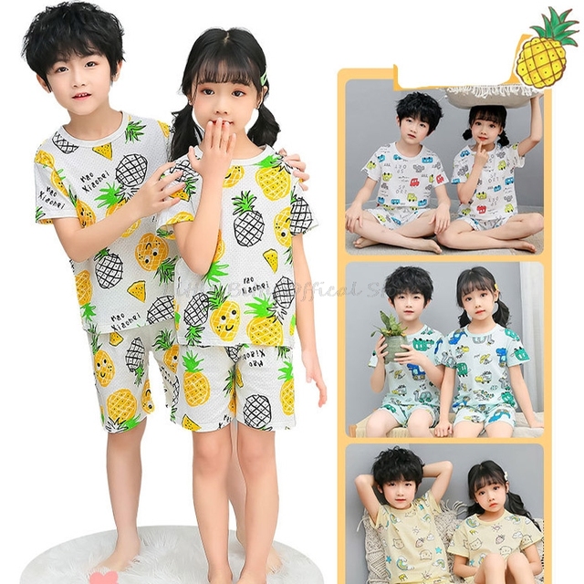 Mała bawełniana nocna koszula jednorożec dla nastoletnich dziewczynek z dziecięcymi wzorami Cartoon na lato - Wianko - 58
