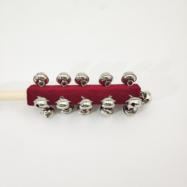 Instrument muzyczny flanelowy ręczny dzwonek Rocker - czerwony/niebieski - Wianko - 9