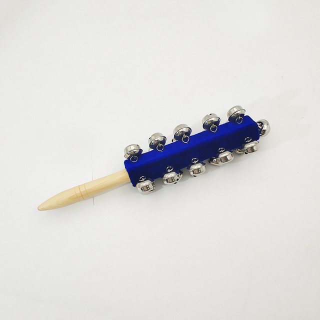 Instrument muzyczny flanelowy ręczny dzwonek Rocker - czerwony/niebieski - Wianko - 5