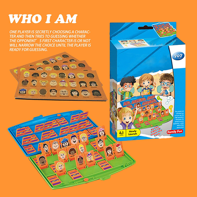 Klasyczna gra planszowa - Kto jest to? Zabawka dla rodziców i dzieci do szkolenia pamięci - czas wolny i gry halowe - Wianko - 3
