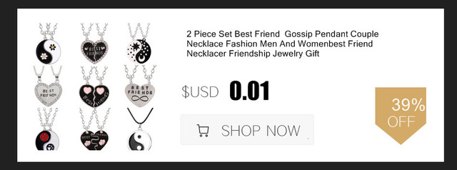 Naszyjnik damski w kształcie serca - 3 sztuki/zestaw, najlepszy przyjaciel - biżuteria przyjaźni BFF 2020 - Wianko - 3