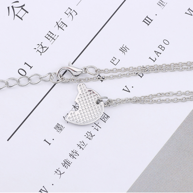Naszyjnik damski w kształcie serca - 3 sztuki/zestaw, najlepszy przyjaciel - biżuteria przyjaźni BFF 2020 - Wianko - 14