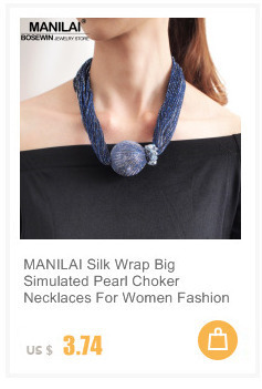 Naszyjnik wielowarstwowy z sztuczną perłą MANILAI na ramię, kreatywna biżuteria do komunikacji ciała - Wianko - 26