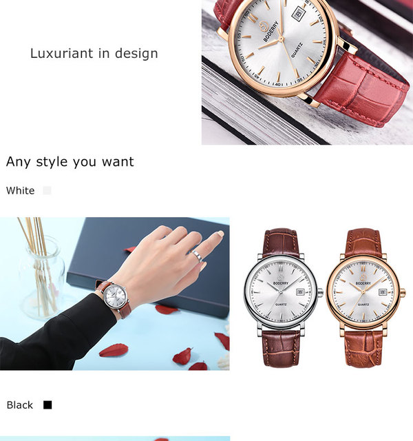 Boderry Zegarek damski kobiety - luksusowy z wykorzystaniem szwajcarskiego mechanizmu kwarcowego, elegancki biznesowy zegarek Top marki, stylowy dodatek dla każdej kobiety - Reloj Mujer - Wianko - 7