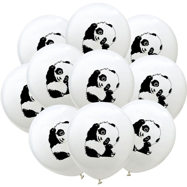 Balon dekoracyjny z rysunkiem pandy, lateksowy, 12 cali, 10 sztuk - Wianko - 5