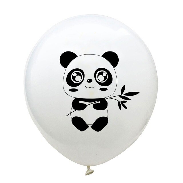Balon dekoracyjny z rysunkiem pandy, lateksowy, 12 cali, 10 sztuk - Wianko - 4