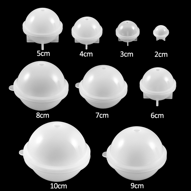 Kula silikonowa UV owalna żywica epoksydowa do tworzenia biżuterii - mieszane rozmiary (1 sztuka, 2-7 cm) - Wianko - 6