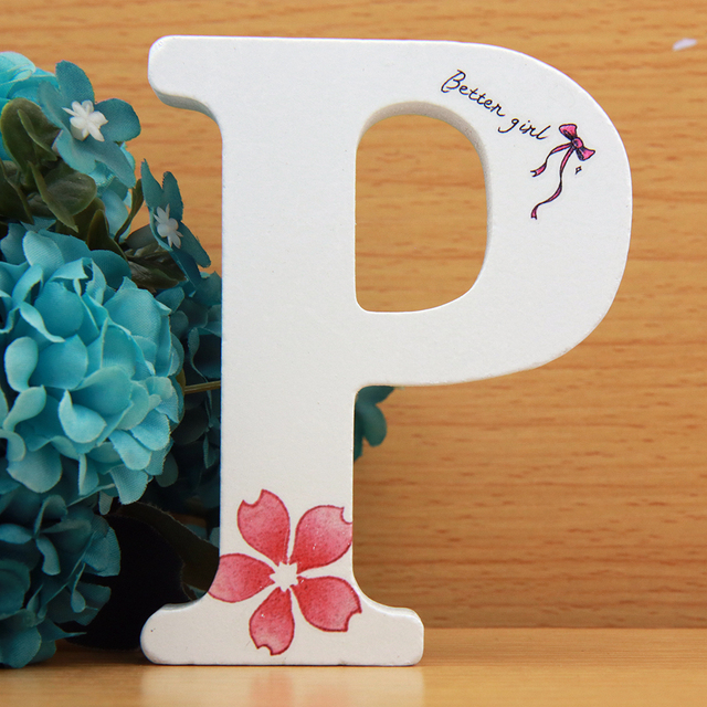 Ręcznie wykonane drewniane litery ozdobne 10x10 cm z różowymi kwiatami - Betten dla dziewczyny, projekt DIY - Wianko - 16
