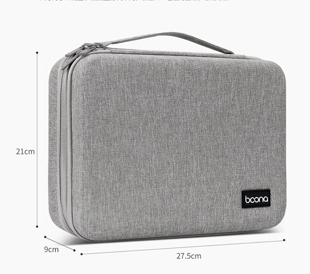 Etui BOONA EVA do iPada Pro 11 cali - solidna ochrona dla tabletu, dysku twardego, kabli, słuchawek i zasilacza sieciowego - Wianko - 1