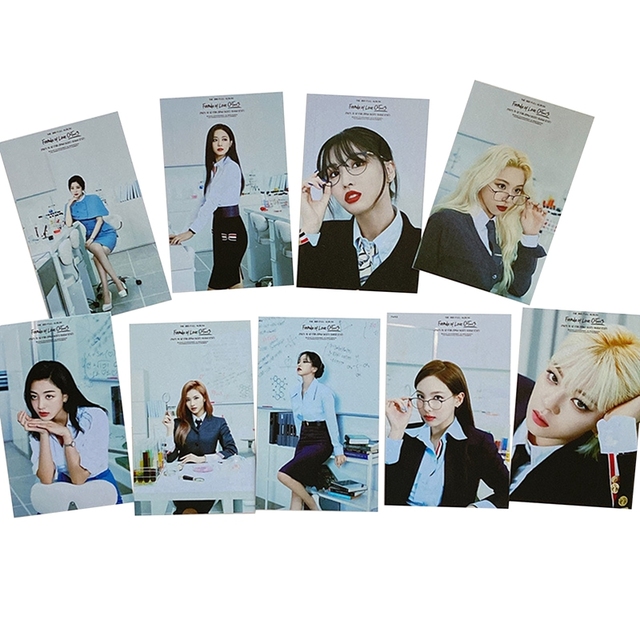 Zestaw 9 sztuk papeterii Kpop Dwa Razy Album Formuła Miłości - O+T=3 - Pocztówka - Karty Lomo Photocard dla fanów - Wianko - 1