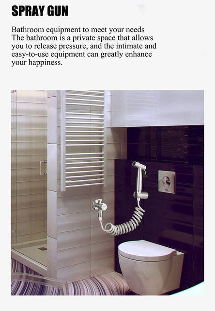 Toaleta wc z opryskiwaczem głowicy prysznicowej ze stali nierdzewnej - Wianko - 3