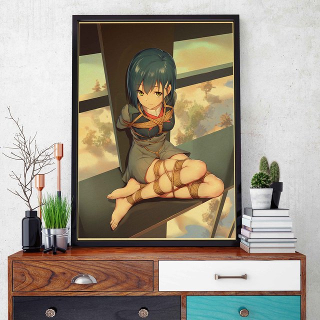 Pokój dziecięcy - Pasek ścienny Cafe w stylu retro Anime - Plakat na płótnie z rodziną i motywem z lat minionych - Dekoracja ścian - Malarstwo i kaligrafia - Wianko - 5