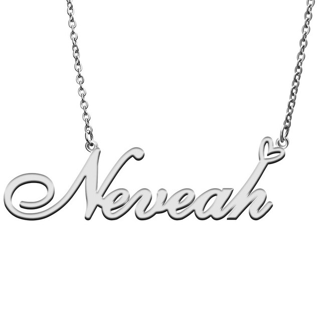 Naszyjnik z wisiorkiem Love Heart Neveah złoto i srebro dla kobiet - Wianko - 2