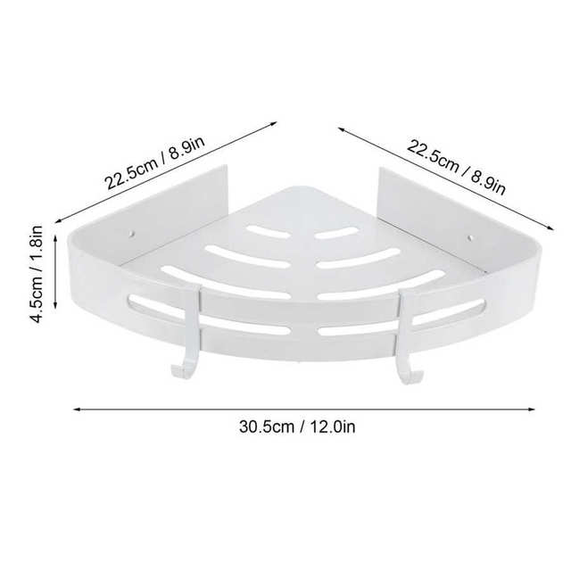 Aluminiowy kosz do przechowywania na półce 22.5x22.5x30.5cm, pojedyncza warstwa, kolor biały - Wianko - 6