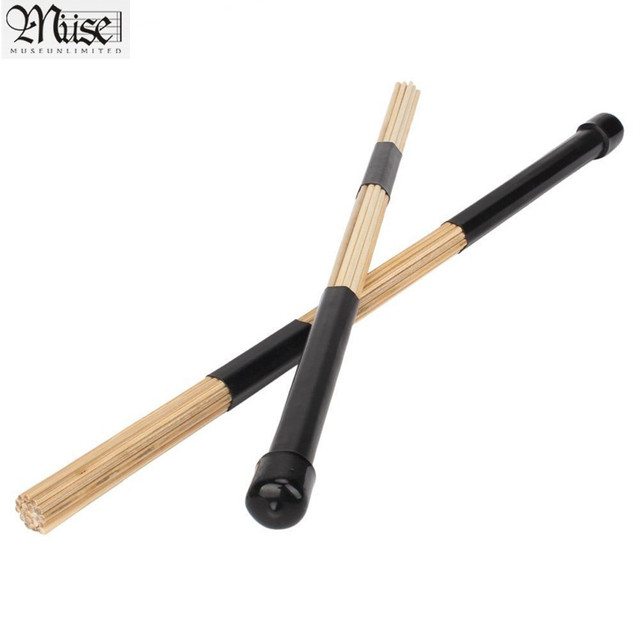 Profesjonalne bambusowe miotełki do perkusji, długość 40cm, 1 para - Wianko - 6