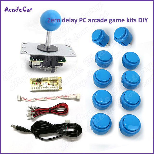 Arkadowa gra jednoosobowa DIY z zestawem Zero Delay - joystick, przyciski, przewód USB - Wianko - 5