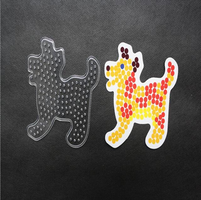 Yant Jouet 5mm Mini Pegboard - Transparentny szablon puzzle zwierzęcy: pies, kaczka, figurka DIY hama dla dzieci - Wianko - 8