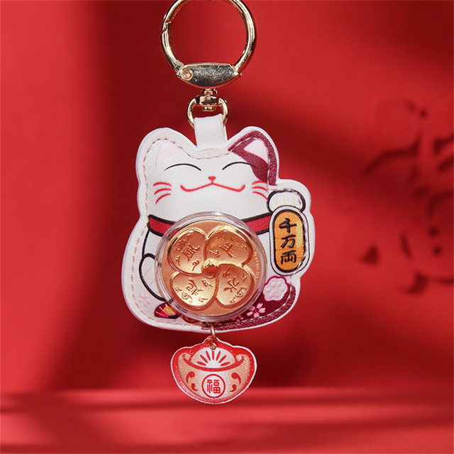 Brelok na klucze Anime 2022 - moda i pasja w jednym! Stylowy wisiorek z kotem na torby i samochody - Wianko - 3