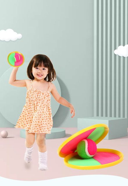 Zabawkowa piłka Sucker Sticky z rzuć i złap, interaktywna gra na zewnątrz, dla rodziców i dzieci, chłopca - Wianko - 1