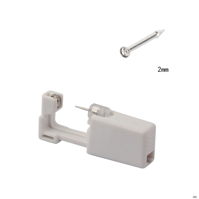 Jednorazowe sterylne urządzenie do przekłuwania uszu Helix - bezbolesne narzędzie z zestawem maszyn i kolczykiem - Wianko - 21