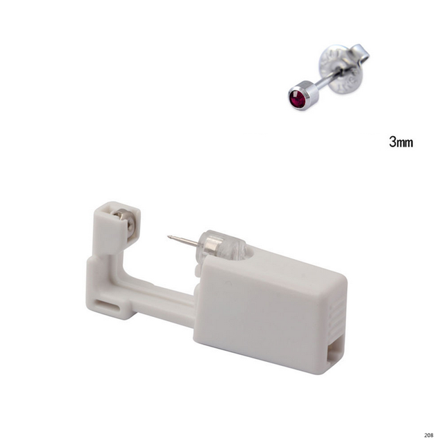 Jednorazowe sterylne urządzenie do przekłuwania uszu Helix - bezbolesne narzędzie z zestawem maszyn i kolczykiem - Wianko - 28