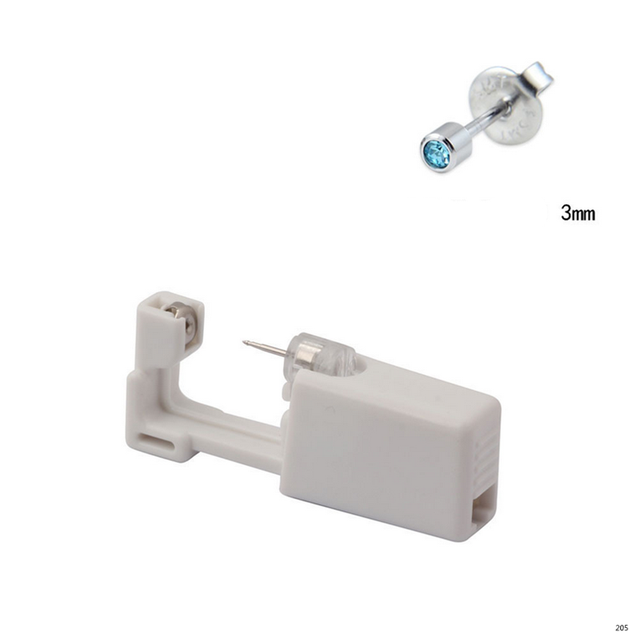 Jednorazowe sterylne urządzenie do przekłuwania uszu Helix - bezbolesne narzędzie z zestawem maszyn i kolczykiem - Wianko - 4
