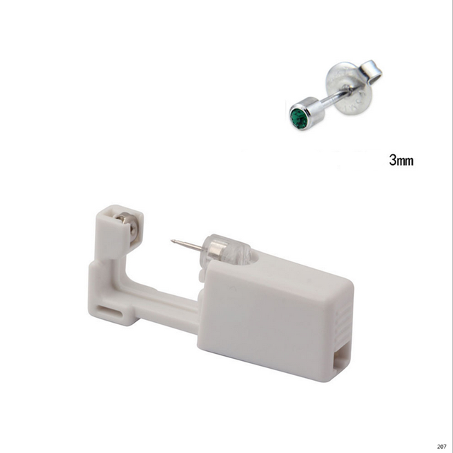 Jednorazowe sterylne urządzenie do przekłuwania uszu Helix - bezbolesne narzędzie z zestawem maszyn i kolczykiem - Wianko - 13