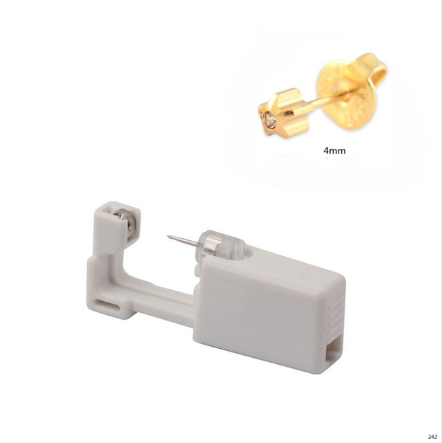 Jednorazowe sterylne urządzenie do przekłuwania uszu Helix - bezbolesne narzędzie z zestawem maszyn i kolczykiem - Wianko - 6