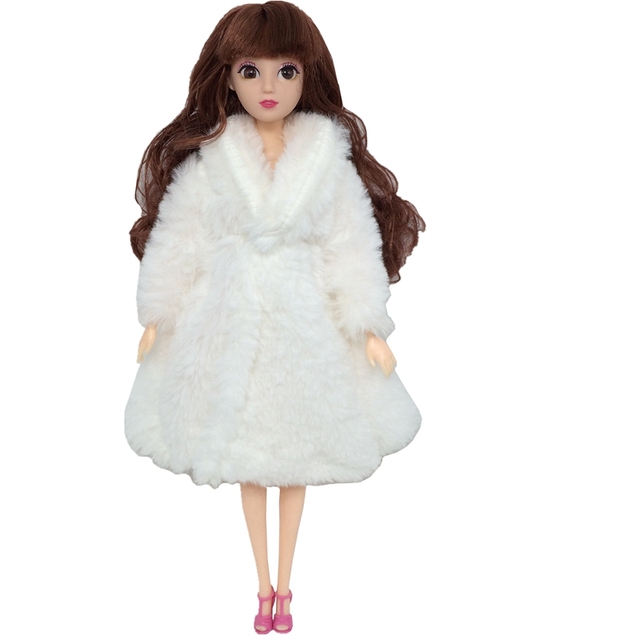 Adollya ubrania z miękkim futrem dla lalki BJD 1/6 - długie rękawy, zima, casual - Wianko - 10