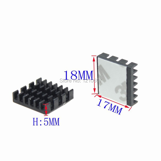 Wśród radiatorów Ram Chipset aluminiowy 8 sztuk dużych z termiczną taśmą przewodzącą 18X17X5mm - Wianko - 1