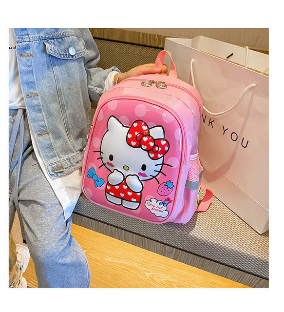 Hello Kitty plecak dla przedszkolaka - dziewczęce, pluszowy, kreskówkowy, w modnej księżniczce stylistyce - Wianko - 13