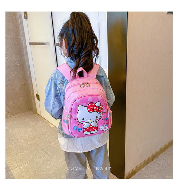 Hello Kitty plecak dla przedszkolaka - dziewczęce, pluszowy, kreskówkowy, w modnej księżniczce stylistyce - Wianko - 15
