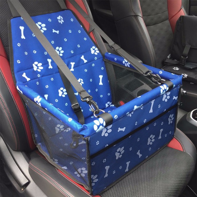 Pokrowiec wodoodporny na siedzenie samochodowe dla zwierząt, nosidełko bezpieczne dla psa i fotelik samochodowy dla kota, torba podróżna dla szczeniaczków i siatkowe torby wiszące - Wianko - 5
