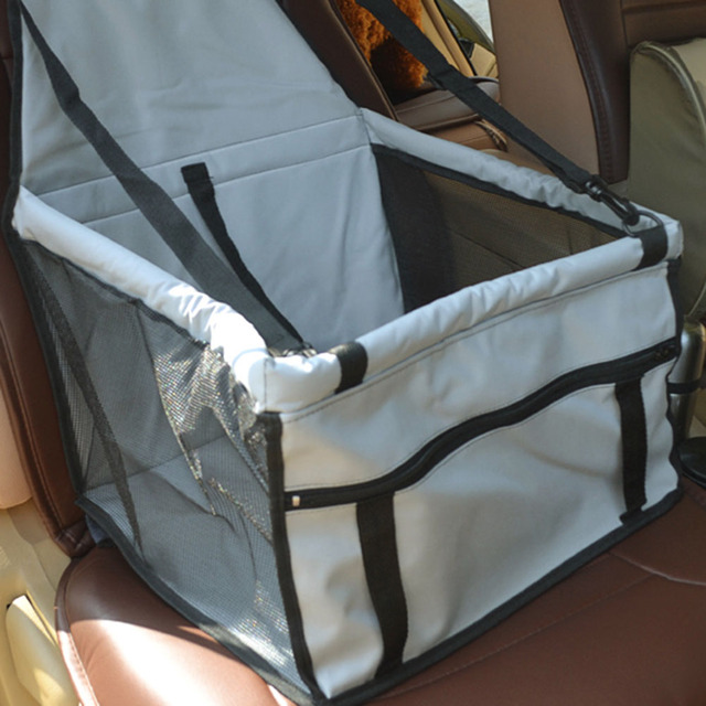 Pokrowiec wodoodporny na siedzenie samochodowe dla zwierząt, nosidełko bezpieczne dla psa i fotelik samochodowy dla kota, torba podróżna dla szczeniaczków i siatkowe torby wiszące - Wianko - 13