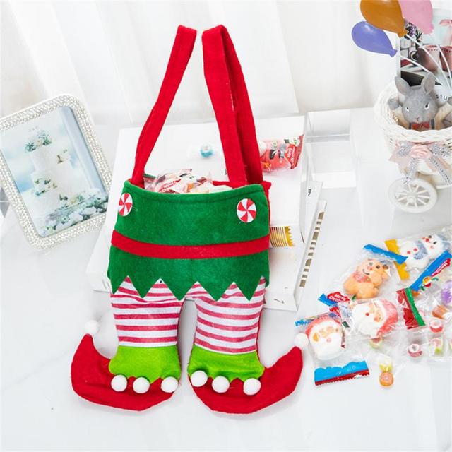 Elf cukierki - aksamitne torby na prezenty w świąteczne wzory - Wianko - 8