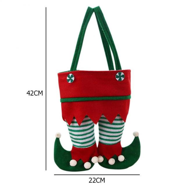 Elf cukierki - aksamitne torby na prezenty w świąteczne wzory - Wianko - 13