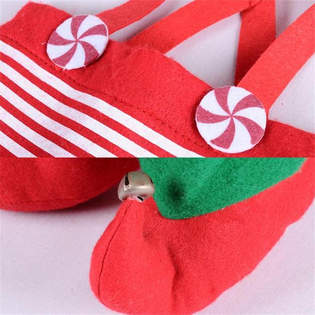 Elf cukierki - aksamitne torby na prezenty w świąteczne wzory - Wianko - 10